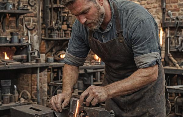 Master blacksmith at work